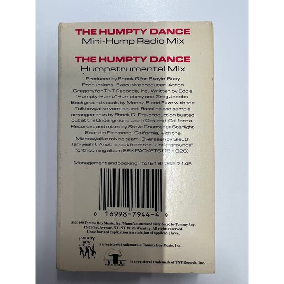 Vintage Cassette 1989 Digital Underground The Humpty Dance Mini-Hump Radio Mic - Picture 3 of 6